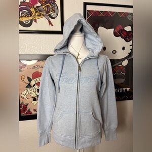 Carhartt Baby Blue Zip Up Hoodie